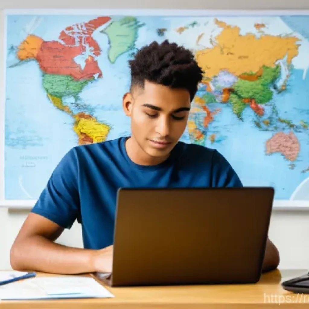 프랑스어와 독일어로 해외 생활 준비법 - **Prompt 1: Navigating Bureaucracy for a New Life**
"A diverse young adult, dressed in smart cas...