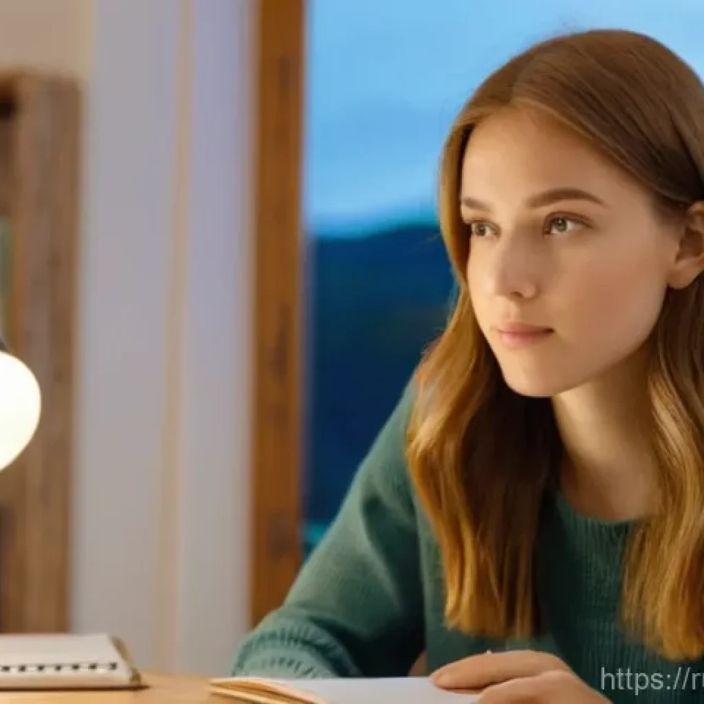 독일어 말하기 능력 향상법 - **Prompt 1: Focused Self-Practice in a Cozy Setting**
    "A young woman, approximately 20-25 years ...